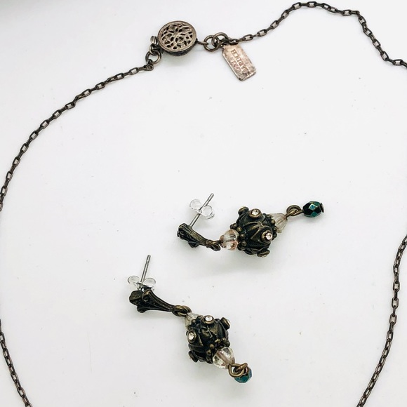 Vintage ORLY BARUCH Pearl Necklace & Rhinestone Earrings - Picture 16 of 17